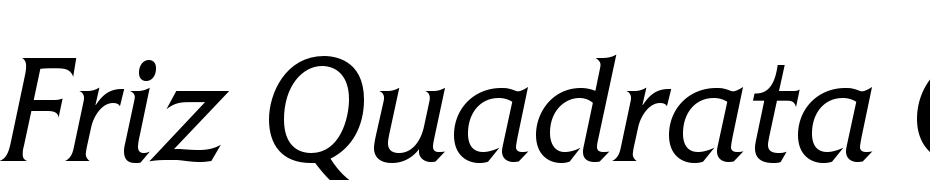 Friz Quadrata C Bold Italic Fuente Descargar Gratis